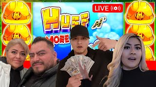 Live: $1,200 Huff & More Puff Slot Play at Resorts World Las Vegas