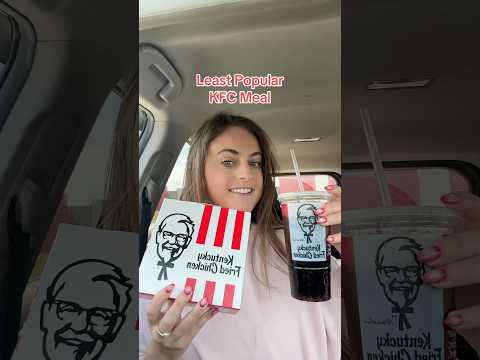 Least Popular KFC Meal 🍗❤️🥧🥤#kfc #kfcpotpie #potpie #kentuckyfriedchicken #kfcorder #fastfood