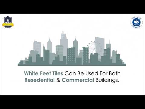 White Roofing Tiles - Whitefeet Tile - Silverplus