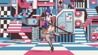 対魔忍MMD 秋山凜子　ビビデバ　水着ver