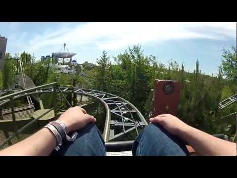 Europa Park Matterhorn Blitz Front Row (1080p25, Fisheye, GoPro)