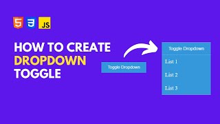 toggle button toggles in html css and javascript | drop down menu togg