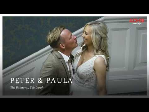 Peter & Paula wedding film, The Balmoral, Edinburgh