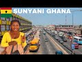 A NIGERIAN FIRST TIME IN SUNYANI GHANA+THE COST OF LIVING IN SUNYANI+ EDUCATION,ACOMDATION, FOOD