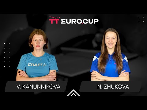 19:40 Vasylysa Kanunnikova - Nadiia Zhukova 23.06.2025 TT Euro.Cup Women Ukraine Star. TABLE 4