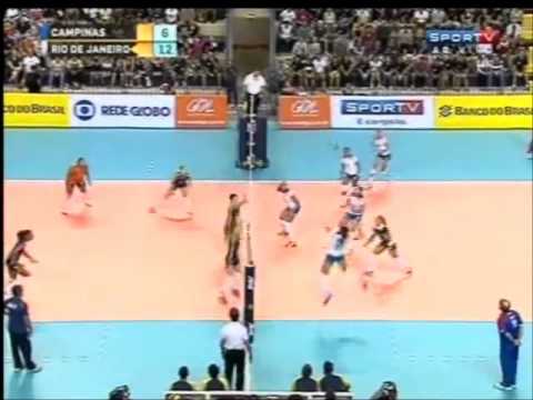 Unilever Rio x Amil/Campinas - 1° Set SUPERLIGA 2012/2013