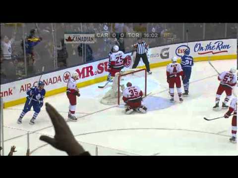 Bozak 1-0 Goal - Maple Leafs vs. Hurricanes - Mar/28/2013