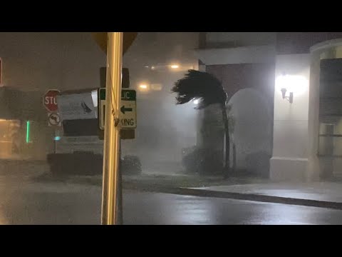 HURRICANE NICOLE. EYE WALL FOOTAGE.