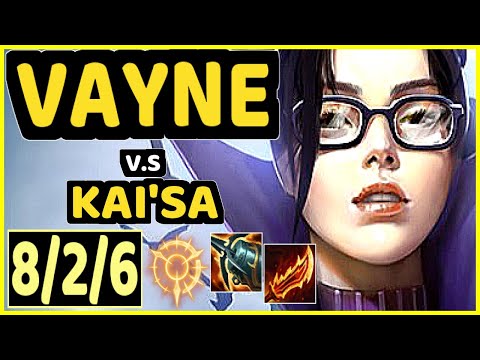 NEON (VAYNE) vs KAI'SA - 8/2/6 KDA BOTTOM ADC GAMEPLAY - EUW Ranked MASTER