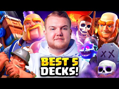 TOP 5 BEST DECKS IN THE WORLD IN CLASH ROYALE!