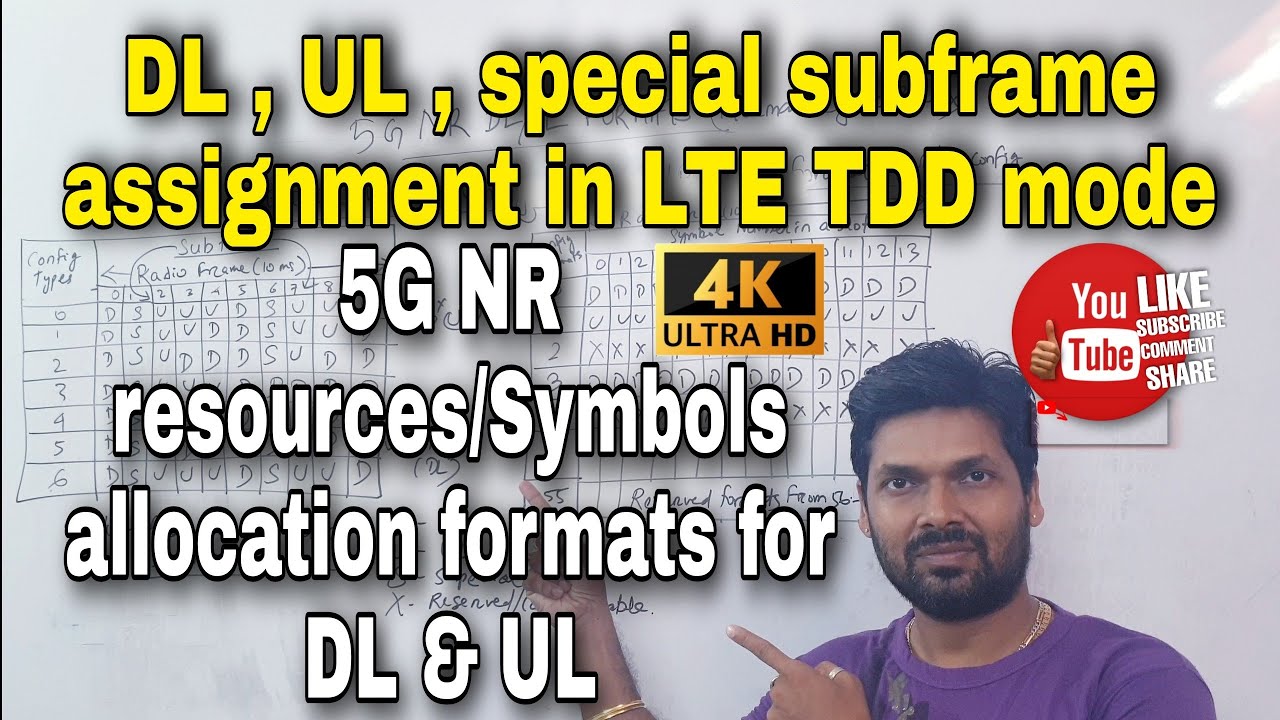 5G NR TDD Resource Allocation vs LTE-TDD Resource Allocation for DownLink,UpLink & Special Subframes