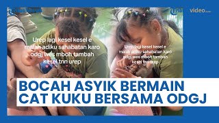 Malah Jadi Teman, Bocah Perempuan Ini Asyik Bermain Cat Kuku Bersama ODGJ