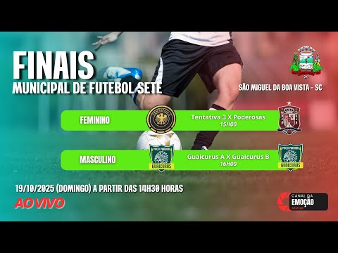 Finais Municipal de Futebol Sete 2025 - São Miguel Da Boa Vista - SC