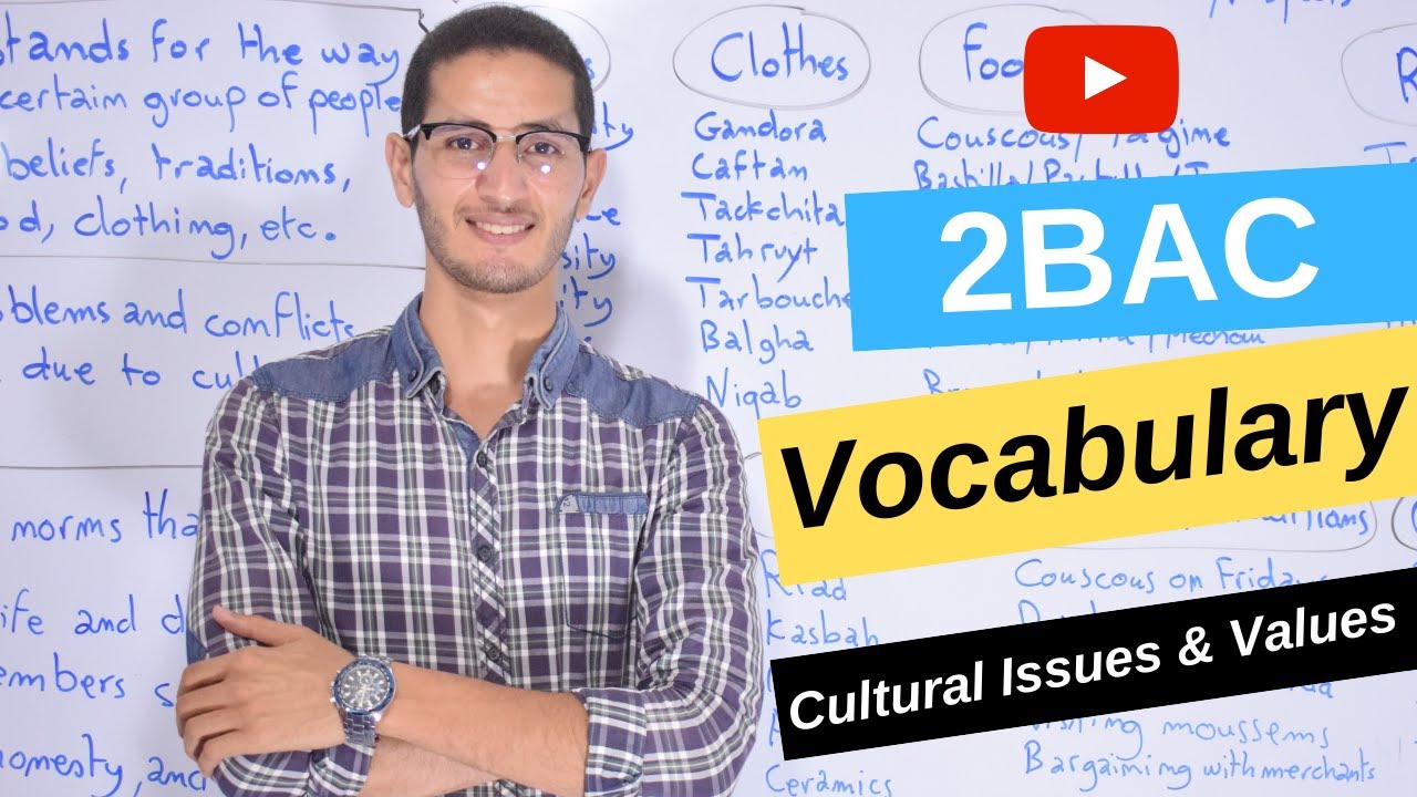 Cultural issues and values - Vocabulary 2BAC