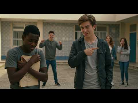 Rapaz Negro Artista com Roupas Humildes Sofre Humilhação Cruel na Escola por Jovem Rico Arro