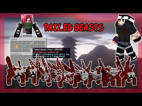 Mathioks - Tailed Beasts! Part 1 | NARUTO ANIME MOD | Minecraft | DATABOOKS Episode 13