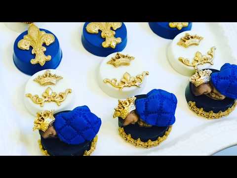 Royal Fondant Baby Chocolate Covered Oreos | Babyshower
