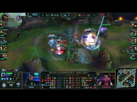 ROC vs UOL Highlights Game 3 EU LCS SUMMER 2017