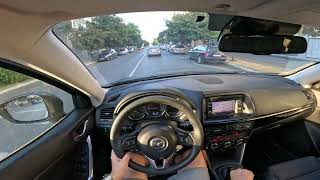 Driving 2013 Mazda CX-5 2.2 AWD 4x4 in City POV Onboard Drive