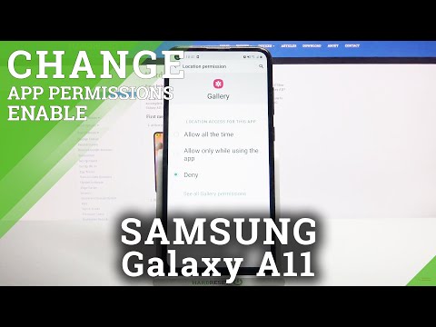 How to Manage App Permissions – Programs Configuration on SAMSUNG Galaxy A11
