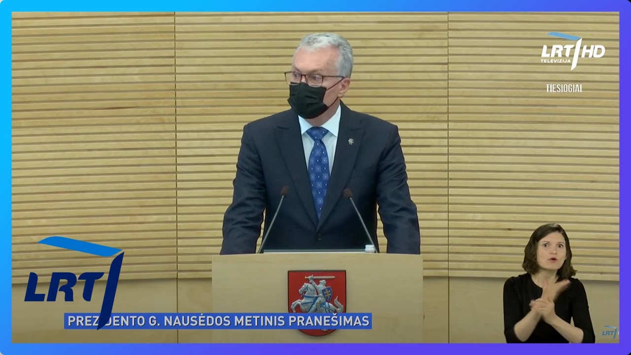 Prezidento Gitano Nausėdos metinis pranešimas I 2021-06-08