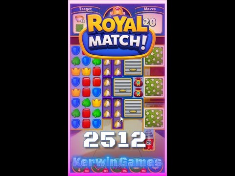 Royal Match Level 2512 - No Boosters Gameplay