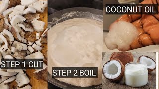 How I make coconut oil (at home) without machines