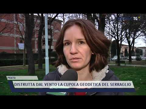 2021-11-10 PRATO - DISTRUTTA DAL VENTO LA CUPOLA GEODETICA DEL SERRAGLIO