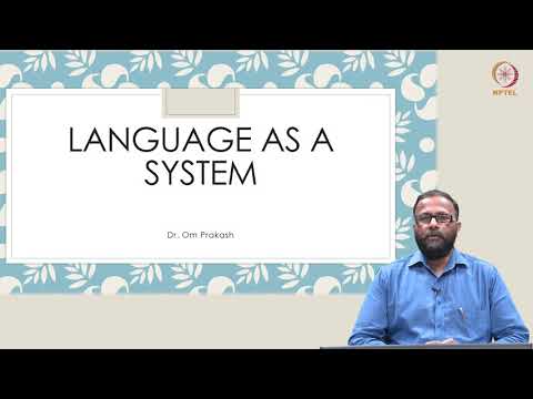 mod01lec02 - Language as a System