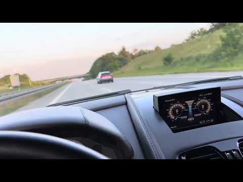 Aston Martin Rapide S acceleration from 100 -  180. V12 glory and amazing acceleration.