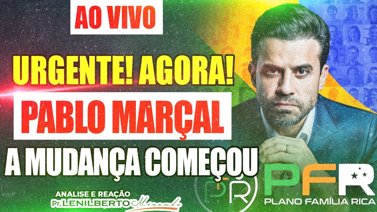 Pablo Marçal ao vivo A MUDANÇA JÁ COMEÇOU PFR - URGENTE APÓS PREFEITURA DE SÃO PAULO!