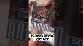 Ripping some DC annual cards #Superman #Batman #DCComics #TradingCards #dc