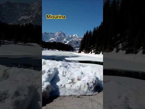 LAGO DE MISURINA lago no norte da italia #paraná #veneto #viralvideo #saopaulo #chocolate #frio #nev