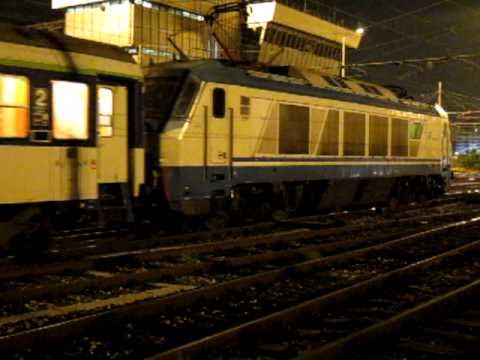 Euronight 220 "Stendhal" Venezia-Paris hauled by FS E402A at Milano Centrale