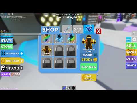 Getting Ancient Battle Master rank in Ninja Legends