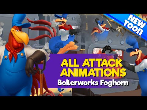ATTACK ANIMATIONS I Boilerworks Foghorn I Looney Tunes World of Mayhem