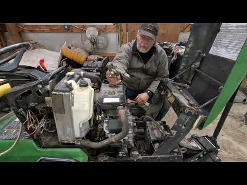 Coolant in Engine Oil of a 425 John Deere Riding Mower.