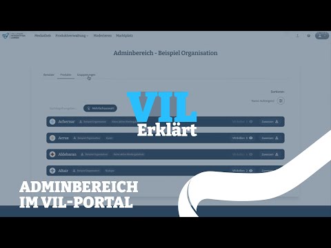 Adminbereich im VIL Portal | VIL erklärt #07
