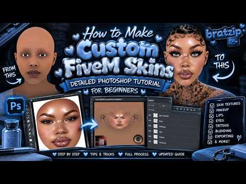 How to Make Custom FiveM Skins | Detailed Photoshop Tutorial for Beginners