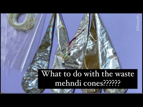Perfect hack for waste mehndi cones😍 by Mawiyah Manekiya✨| must give a try 👍🏻