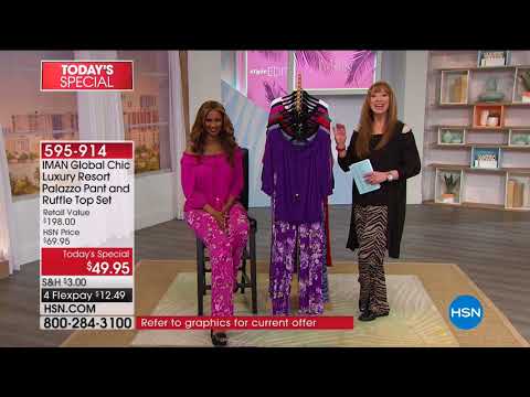 HSN | IMAN Global Chic Fashions 03.18.2018 - 06 AM