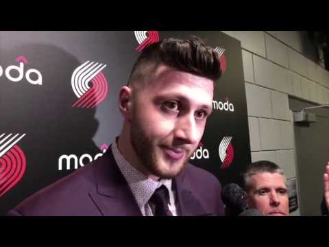 Portland Trail Blazers center Jusuf Nurkic's introductory press conference
