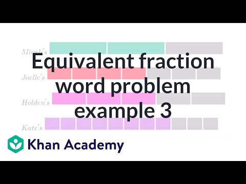 Equivalent fractions (with fraction models)