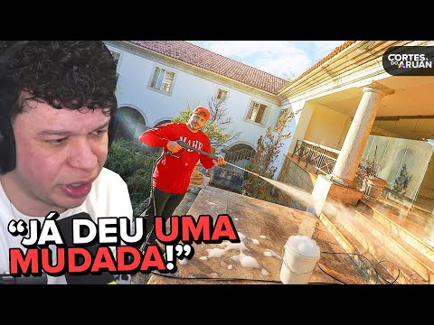 ARUAN REAGE: COMEÇAMOS A REFORMA DA NOSSA MANSÃO ABANDONADA (RENATO GARCIA) - Cortes do Aruan