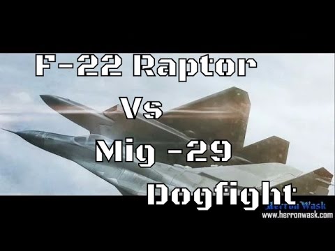 American F22 Raptor Vs Russian Mig 35 ((DogFight))