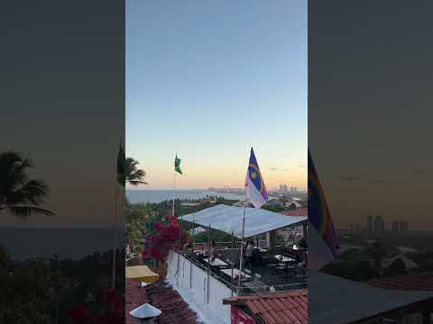 Final do dia….       #olinda #pernambuco #pordosol #viagemdecarro
