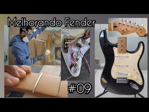 #Melhorandofenders FENDER MEXICO 2012 - Episódio #09 Troca de trastes + Verniz + Elétrica