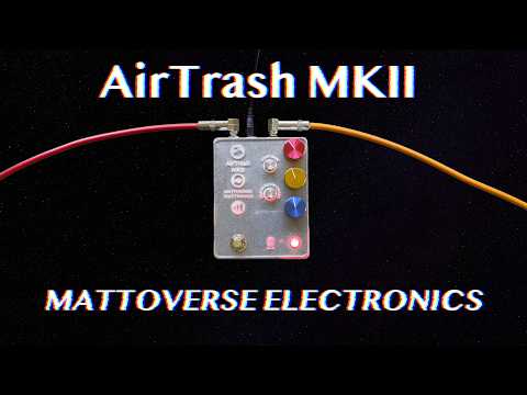 Mattoverse Electronics AirTrash MKII - Red LED - Engraved Clear Acrylic Faceplate image 2