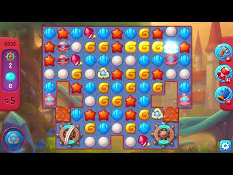Fishdom 6836 Hard Level - 13 moves - NO BooSTERS