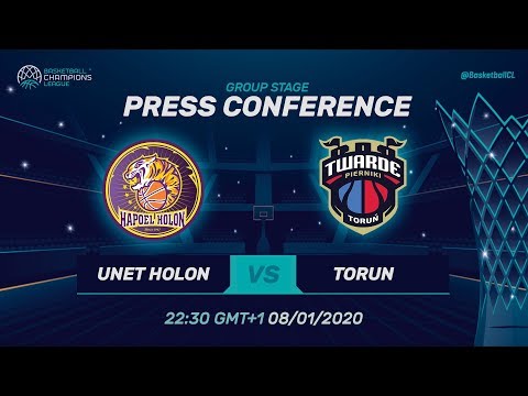 UNET Holon v Polski Cukier Torun - Press Conference - Basketball Champions League 2019-20